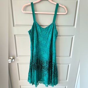 Free People Lace Green Dress